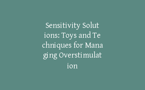Sensitivity Solutions: Toys and Techniques for Managing Overstimulation